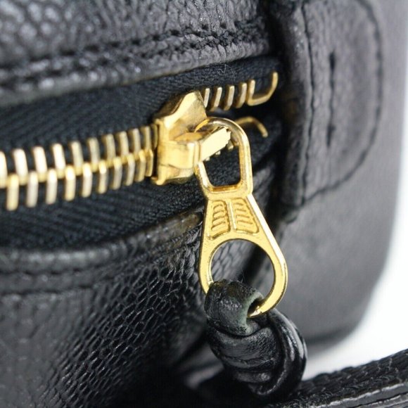 Chanel Black Caviar Dopp Toiletry Case Vanity Pouch 3CJ0113 - Picture 11 of 11